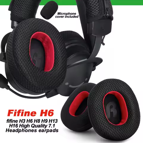 Earphone Pads for Fifine H6 H8 H9 H13 H16 H3 High Quality 7.1 Replacement Headphones Earmuffs Soft M