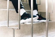 9527 Reebok DMX Fusion CM9643 慢跑 小鬼 YEEZY Y3 黑白色 編織