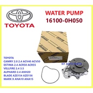 TOYOTA CAMRY ACV40,ACV41,ACV50,ESTIMA ACR50,ACR55 VELLFIRE ANH20,ANH25 WATER PUMP 16100-0H050
