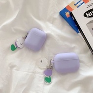 紫色小狗藍芽耳機保護套 airpods case