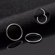 Hoop earrings, septum rings, stainless steel hip hop earrings 0,8 mm/1 mm / 1,2 mm thick