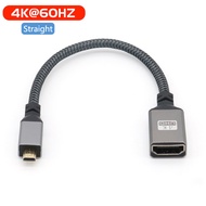 20CM Nylon Braid 4K@60HZ V2.0 MicroHDMI MICRO HDMI Male Straight To HDMI Fmale  Extension Cable For Cameras HDTV Monitor left