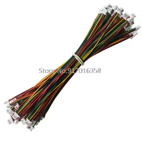 30CM 10 SETS JST SH 1.0 2P/3P/4P/5P/6 Pin 7 8 9 10 11 12 13 14 15 16PFemale Double Connector SHR-13V