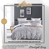 KATUN STARLHT GREY & WHITE COTTON BEDSHEET SIZE 90x200 -200x200