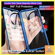 Xiaomi Poco X3 NFC Redmi 9A Mi 10T Note 10 Lite 9 9S 7 8 Mi 9T PRO Pocophone F1 DOUBLE Side GlASS MAGNETIC METAL CASE