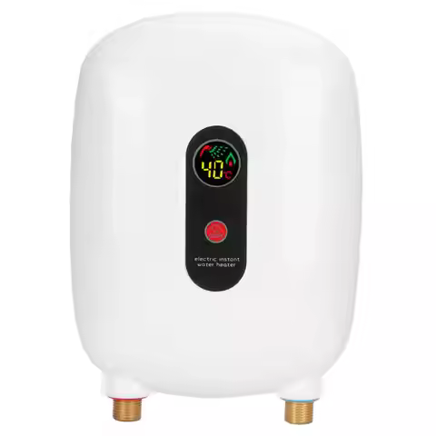 3500W Water Heater Tankless Water Heater Home Bathroom Kitchen 3 Second Fast Heating Shower Water He