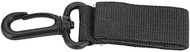 VGEBY Tactical Key Ring Belt Holder, Nylon Gear Keeper Pouch Carabiner Lock Waist Belt Hand Buckle Military Webbing Keychain Hook Handing Clip (Black)
