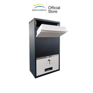 Parcel Care Box Mailbox Anti-Theft White-Gray (Self-Assembly)