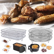 【HOT】☼┋✗ Roasting Rack Compatible With Most Fryer Accessories Steel Airfryer Steamer