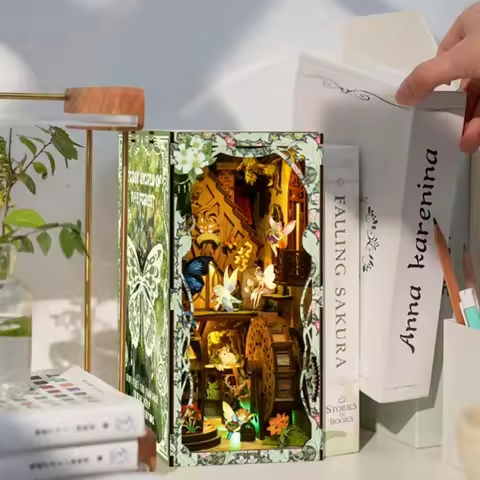 Customize Diy Diy Miniature Book Nook Kit Mini City Book Nook Kit Apartments Miniature Houses Assemb