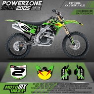 PowerZone Custom Team Graphics Decals 3M Stickers Kit For Kawasaki Sticker Decal 2006-08 09-12KX250F