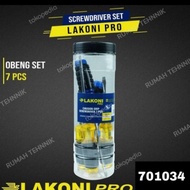 SECAWDRIVER SET LAKONI PRO&OBENG SET LAKONI 7 PCS LAKONI PRO