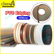ClassAHW Black PVC Edging Banding for Wood Plywood MDF Sisi Papan Hitam Pagar Hijau Dawai 40 200 meter