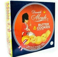 BISKUIT BUTTER COOKIES MONDE 908 g - Monde kaleng besar aneka rasa kukis mentega