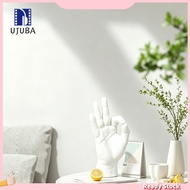 [UJB]☆3D Printed OK Hand Figurine Modern OK Gesture Shape Statue Sculpture Decoration Ornament for H