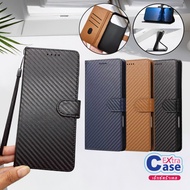 Leather Flip Case For Vivo Y3s Y11 Y12 Y15 Y17 Y20 Y12A Y12s Y20s Y21 Y33s Kevlar Pattern Can Be Pla