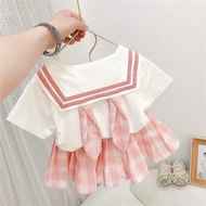 baju kanak perempuan baju kanak kanak baju kanak kanak perempuan Baby 2025 Summer Suit JK Uniform St