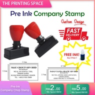 Pre Ink Chop Stamp ( Company Chop, Teacher Chop ) Custom Made