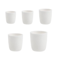 [perfeclanwv] 99% Al2O3 Alumina Cylindrical Lab Crucible Melting Pot Container 20ml -150ml