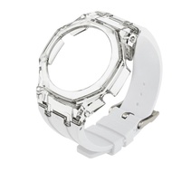 ใหม่โปร่งใส Casioak Mod Kit สำหรับ GA2100เปลี่ยน PC สำหรับ Casio GA-2100 2110ยางนาฬิกาโลหะ Buckle