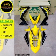 (STICKER TANAM/AIRBRUSH) RAPIDO COVER SET RS150R V1 WINNER 150 (8) YELLOW