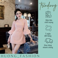 Huong fashion flared sleeve dress
