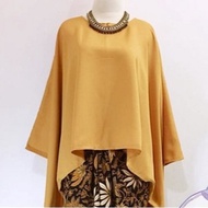 Termurah Atasan Kebaya Wisuda Baju Satin Polos Kondangan Model Kelelawar Kebaya Modern Blouse Batwin