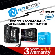 PWP ASUS ROG STRIX B660-I GAMING WIFI MINI-ITX &amp; INTEL CORE I3-12100F PROCESSOR