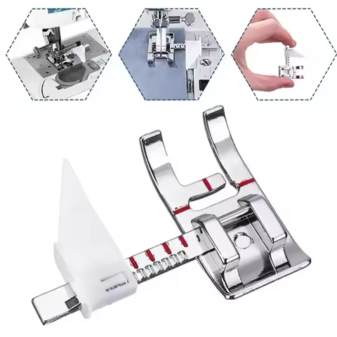Adjustable Guide Sewing Machine Presser Foot For Shank Snap-On Brother, Babylock, Singer, Janome, Ju