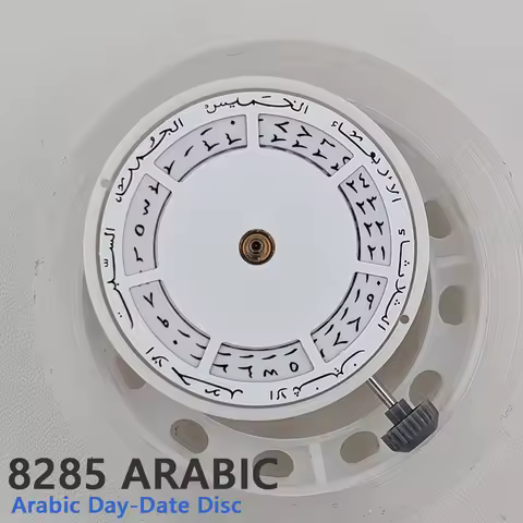 Genuine MIYOTA 8285 Movement White Arabic Version Datewheel Japan Original 8285 Automatic Mechanical