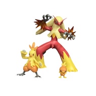 Pokeman Blaziken Evolution Set GK Anime Figure Model Toy Ornament