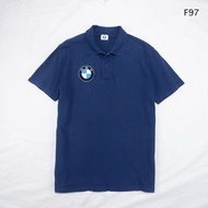 F97 BMW Polo Shirt Navy Blue Size Inches