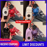 High quality New tpu for Mercedes-Benz key cover Remote key case with key holder fod keychain for Me