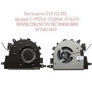 CPU Cooler Fan For Lenovo IdeaPad 3-15ITL6 82H8 3-15ALC6 82KU 3-15ADA6 82KR DC5V 0.5A Laptop Cooling