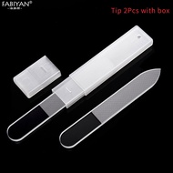 1/5 Pcs Nano Glass Nail Buffer File With Box Create Shine Nails Transparent Sanding Polishing Grindi