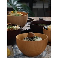 Japanese Creative Solid Wood Tableware Bowl Sour Date Wood Japanese Style Wooden Bowl Creative Ramen