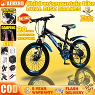 AENXRD Japanese mountain bike 20-inch bicycle disc brake 21 speed Birthday present Children Gift