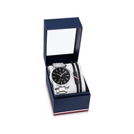 Tommy Hilfiger Gift Set Silver Stainless Steel Bracelet Analog Watch TH2770191