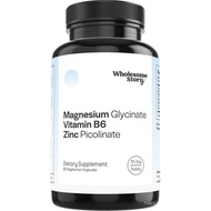 3 dalam 1 Zink Picolinate Magnesium Glycinate Vitamin B6 Suplemen |     Vitamin Zink Magnesium |    