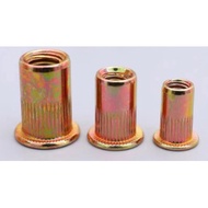 Pull Rivet Nut Flat Head Stripe Cat Anchor Screw Cap Small Countersunk Head Ram Rivet Nut Half Hexag