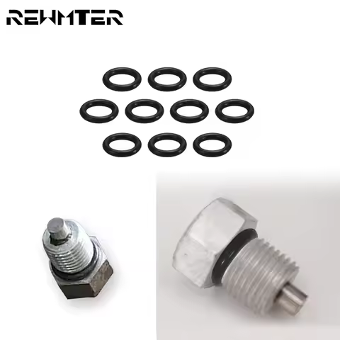 Motorcycle 10PC Rubber Twin Cam Oil Drain Plug O Ring Oil Sealing Gasket Automobile Sealing Funnel C