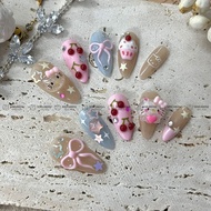 Nail Box Thiết kế  - Tiệm Nhà Meow Nailbox - Hello kitty Bowie Cup Cake  -T377