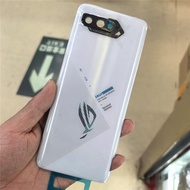 ใหม่สำหรับ Asus ROG Phone 5 ZS673KS เคสกระจกหลังประตูหลังฝาหลังปิดโทรศัพท์สำหรับ ROG 5S ฝาหลังปิดโทร