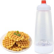 1L Batter Hand Mixing Bottle Waffle Pancake Batter Shaker Bottle Bakery Supplies Batter Dispenser