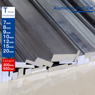 Aluminum Flat Bar Thickness 7-20mm Width 7-55mm Length 300mm 500mm Aluminium Alloy Plate Metal Solid