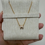 Hermes 愛馬仕 mini pop h項鍊 奶茶金