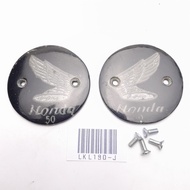 HONDA 50 C110 CA110 C115 C111 SILVER TANK EMBLEM PLUS BOLT