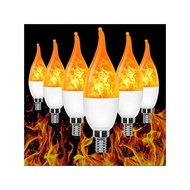6 Pack Led Flame Light Bulb 3 Mode Led Candelabra Flame Light Bulb 1