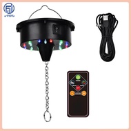 Rotating Disco Ball Motor Lights with Remote18 LEDs for 12 16 20 24inch Mirror Ball Rotator(NotInclu