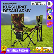 COD TaffSPORT Kursi Lipat Kotak Desain Army / kursi lipat duduk portable lipat buat outdoor untuk pa